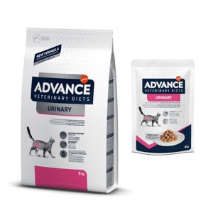 8kg Advance Veterinary Diets Feline Urinary száraz macskatáp+12x85g Advance Veterinary Diets Feline Urinary nedves macskatáp ingyen