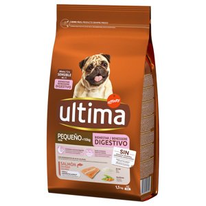 2x1,5kg Ultima Mini Sensitive lazac száraz kutyatáp 25% árengedménnyel