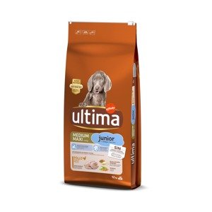 2x12kg Ultima Medium/Maxi Junior csirke száraz kutyatáp 20% árengedménnyel