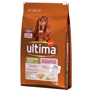 2x7kg Ultima Medium/Maxi Sensitive lazac száraz kutyatáp 20% árengedménnyel