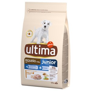 2x1,5kg Ultima Mini Junior száraz kutyatáp 25% árengedménnyel