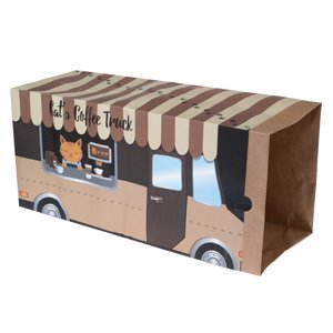 TIAKI Coffee Truck papír alagút macskáknak 27 x 22 x 60 cm