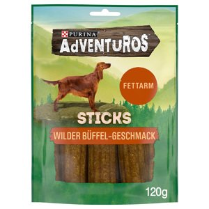 2x120g PURINA Adventuros Stickes bivaly kutyasnack 25% kedvezménnyel