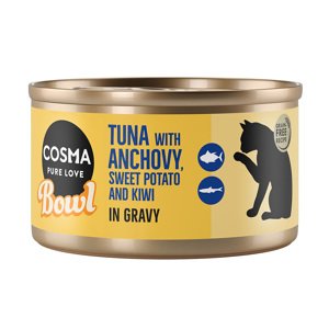 6x80g Cosma Bowl tonhal & szardella nedves macskatáp 15% kedvezménnyel