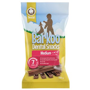 5x180g Barkoo Dental snack kutyáknak - Közepes méretű kutyáknak