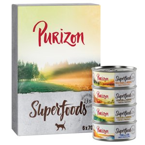 6x70g Purizon Superfoods nedves macskatáp vegyesen akciósan