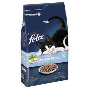2 x 4 kg Felix Senior Sensations száraz macskaeledel