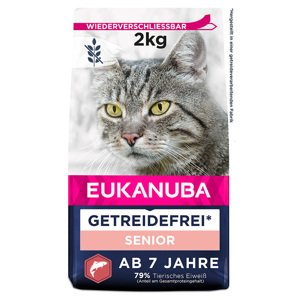 2kg Eukanuba Grain Free lazac száraz macskatáp óriási kedvezménnyel! - Senior lazac