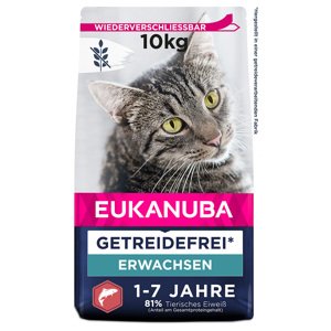 10kg Eukanuba Grain Free lazac száraz macskatáp óriási kedvezménnyel! - Adult