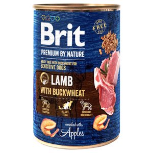 6x400g  Brit Premium by Nature gazdaságos csomag nedves kutyatáp - Bárány hajdinával