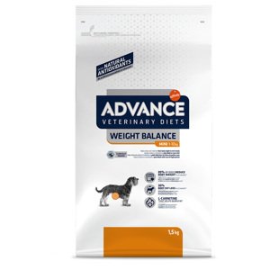 2x1,5kg Advance Veterinary Diets Weight Balance Mini száraz kutyatáp akciósan