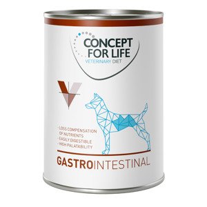 6x400g Concept for Life Veterinary Diet Gastro Intestinal nedves kutyatáp dupla zooPontért
