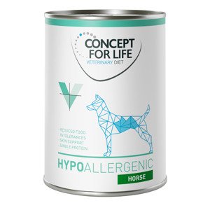 6x400g Concept for Life Veterinary Diet Hypoallergenic ló nedves kutyatáp dupla zooPontért