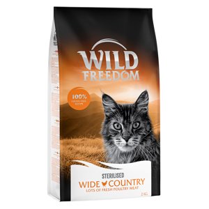 2kg Wild Freedom Adult "Wide Country" Sterilised - szárnyas, gabonamentes száraz macskatáp 15% árengedménnyel