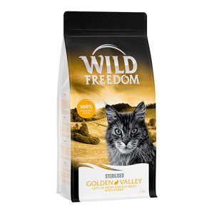 2kg Wild Freedom Adult "Golden Valley" Sterilised nyúl - gabonamentes száraz macskatáp 15% árengedménnyel