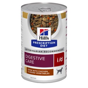 12x354g 10 + 2 ingyen! Hill's Prescription Diet nedves kutyatáp -  i/d Digestive Care Ragu csirke