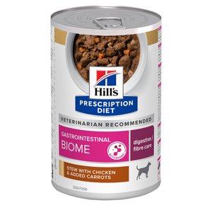 12x354g 10 + 2 ingyen! Hill's Prescription Diet nedves kutyatáp - Gastrointestinal Biome Ragu csirke
