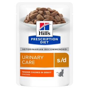 12x85g10 + 2 ingyen! Hill’s Prescription Diet nedves macskatáp - s/d Urinary Care csirke