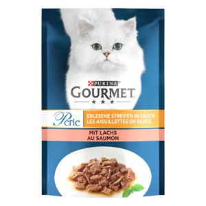 26x85g Gourmet Perle lazac nedves macskatáp 20% kedvezménnyel