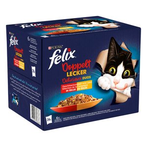 48x85g Felix Duplán finom húsválogatás nedves macskatáp 20% kedvezménnyel