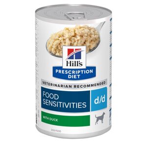 12x370g 10+2 ingyen! Hill's Prescription Diet nedves kutyatáp - d/d Food Sensitivities kacsa