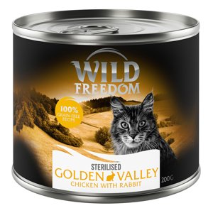 6x200g Wild Freedom Golden Valley Sterilised - nyúl & csirke nedves macskatáp rendkívüli árengedménnyel