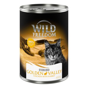 6x400g Wild Freedom Golden Valley Sterilised - nyúl & csirke nedves macskatáp rendkívüli árengedménnyel