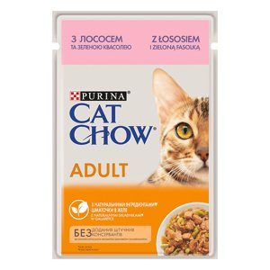 52x85g Cat Chow Adult lazac csirke nedves macskatáp