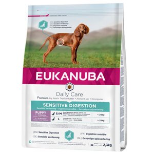 2,3kg Eukanuba Puppy Sensitive Digestion csirke & pulyka száraz kutyatáp 10% árengedménnyel