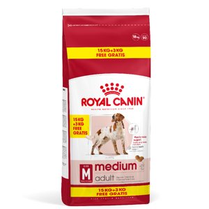 18kg Royal Canin Size Medium Adult száraz kutyatáp 15+3kg ingyen