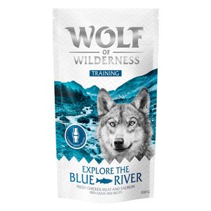 100g Wolf of Wilderness Training Adult Explore the Blue River kutyasnack akciósan
