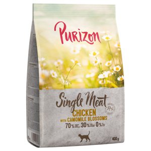 2x400g Purizon Single Meat csirke & kamillavirág száraz macskatáp 10% árengedménnyel