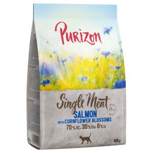 2x400g Purizon Single Meat lazac & búzavirág száraz macskatáp 10% árengedménnyel