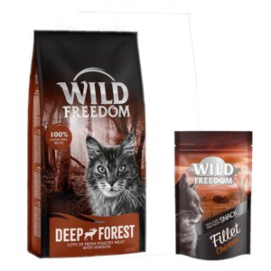 6,5kg Wild Freedom Adult "Deep Forest" - szarvas száraz macskatáp+100g Wild Freedom Filet csirke macskasnack ingyen