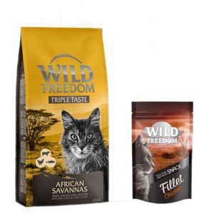 6,5kg Wild Freedom "African Savannas" száraz macskatáp+100g Wild Freedom Filet csirke macskasnack ingyen