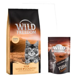6,5kg Wild Freedom Kitten "Wide Country" - szárnyas száraz macskatáp+100g Wild Freedom Filet csirke macskasnack ingyen