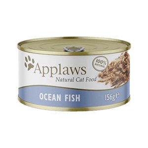 24x156g Applaws hallében óceáni hal nedves macskatáp