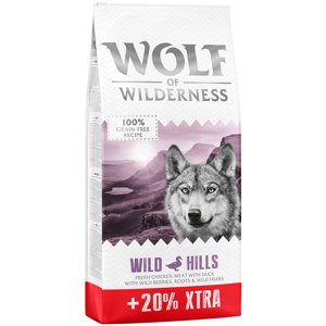 14,4kg Wolf of Wilderness 'Wild Hills' kutyatáp - Kacsa