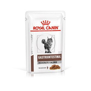 12x85g Royal Canin Veterinary Feline Gastointestinal Moderate Calorie nedves macskatáp