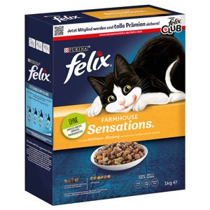 1kg Felix Farmhouse Sensations szárnyas száraz macskatáp