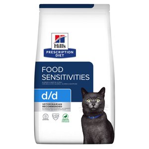 1,5kg Hill's Prescription Diet d/d Food Sensitivities kacsa & borsó száraz macskatáp