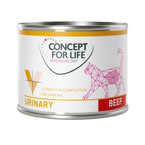 24x200g Concept for Life Veterinary Diet nedves macskatáp- Urinary marha