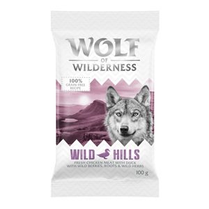 100g Wolf Of Wilderness száraztáp kipróbálásra kutyáknak - Wild Hills - kacsa