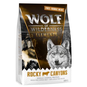 300g Wolf Of Wilderness száraztáp kipróbálásra kutyáknak - "Rocky Canyons" - szabadtartású marha