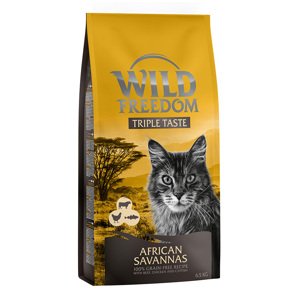 2x6,5kg Wild Freedom "African Savannas" - gabonamentes száraz macskatáp
