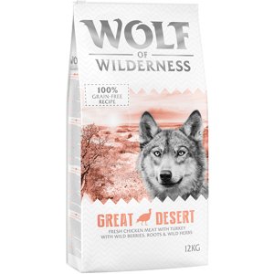 12 kg Wolf of Wilderness rendkívüli árengedménnyel- Great Desert - pulyka