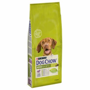 14kg PURINA Dog Chow Adult bárány & rizs száraz kutyatáp 12+2 kg ingyen akcióban