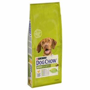 14kg PURINA Dog Chow Adult csirke száraz kutyatáp 12+2 kg ingyen akcióban