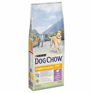 14kg PURINA Dog Chow Complet/Classic bárány száraz kutyatáp 12+2 kg ingyen akcióban