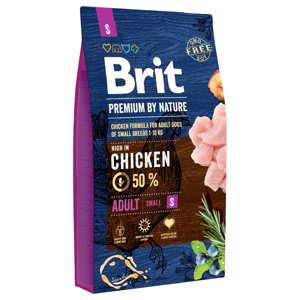 8kg Brit Premium Adult S száraz kutyatáp
